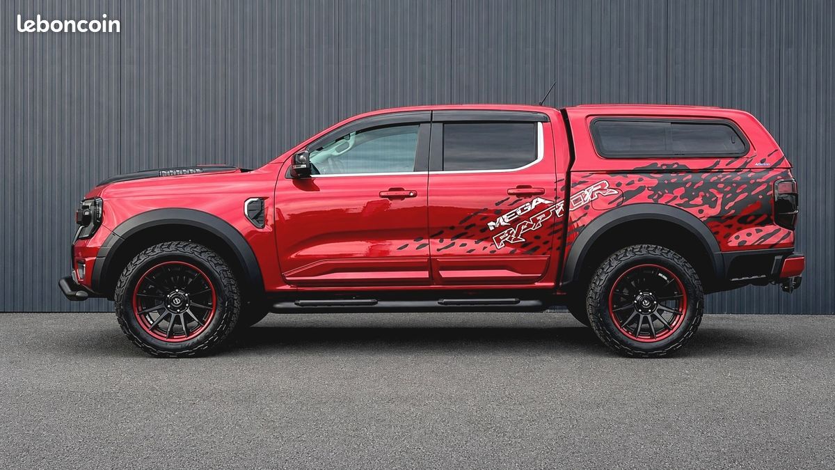 FORD RANGER MEGA RAPTOR UNIQUE DOUBLE CABINE 2.0L TURBO DIESEL BVA6 5 PLACES – HARD TOP SPORT – KIT CARROSSERIE MEGA RAPTOR – RADARS Av & Ar + CAMERA 360° – CUIR ELECTRIQUE CHAUFFANT – GARANTIE 1 AN (image 6)