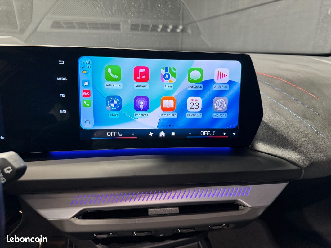 BMW SERIE 1 120D 163CH - PACK M SPORT PRO - HUD - TOIT OUVRANT - FREINS M SPORT ROUGE - CAM 360° - GARANTIE BMw (image 10)