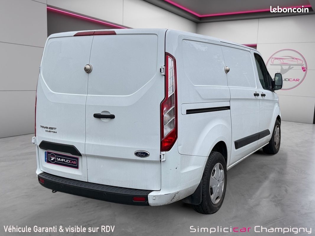 Ford transit custom fourgon 320 l1h1 2.0 ecoblue 130 bva trend business - tva récupérable - carplay - radar av/ar - climatisat (image 7)