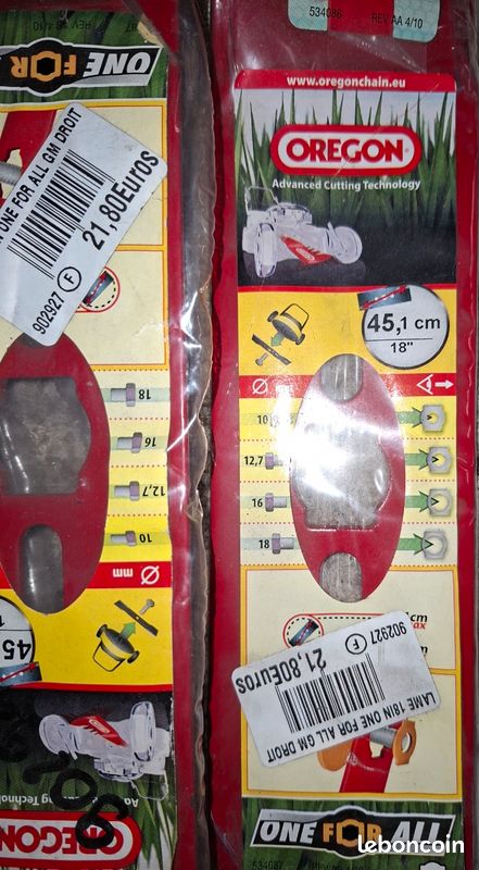 Lame De Tondeuse Oregon 94-019 - Acier, Neuve Sous Emballage