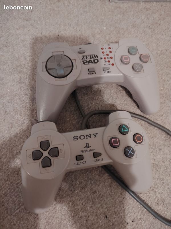 Console Sony PlayStation PS One SCPH-102 PAL 2 manettes 2 jeux carte mémoire bon état (image 16)