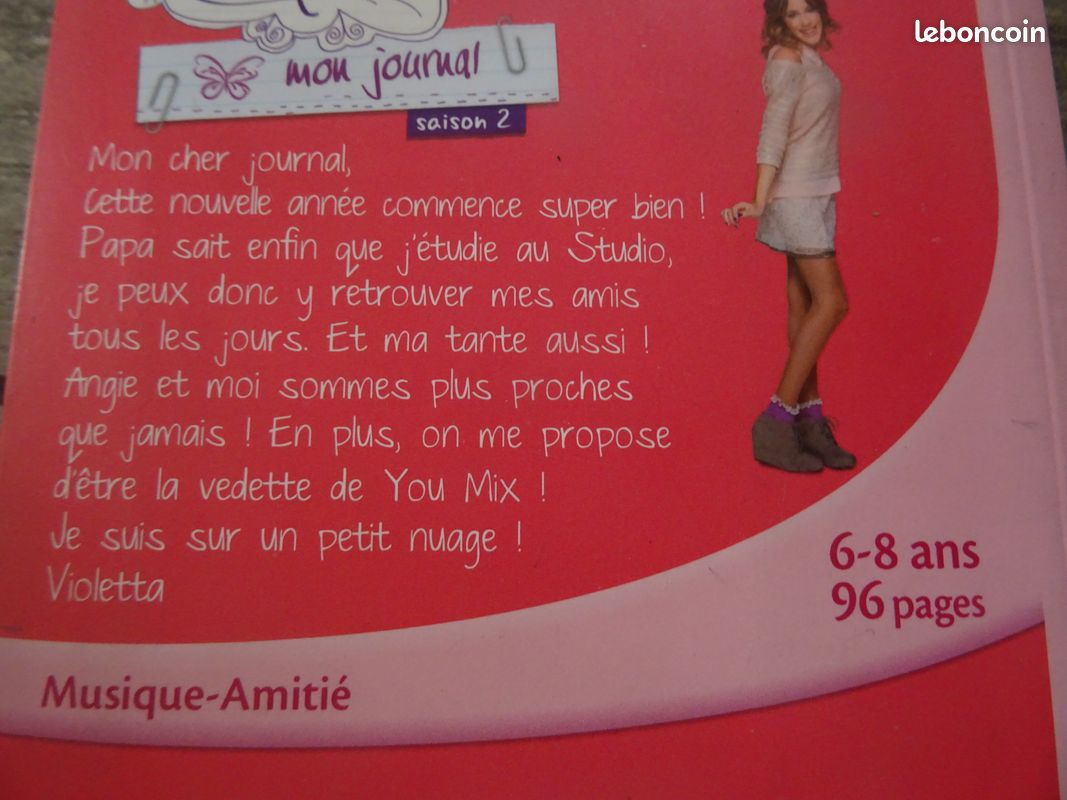 Livre Violetta mon journal (vb83) (image 2)