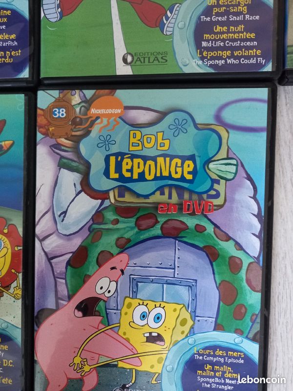 Collection de DVD Bob l'éponge intégralité de 1 au 38 manque le 31 pratiquement neuf (image 4)