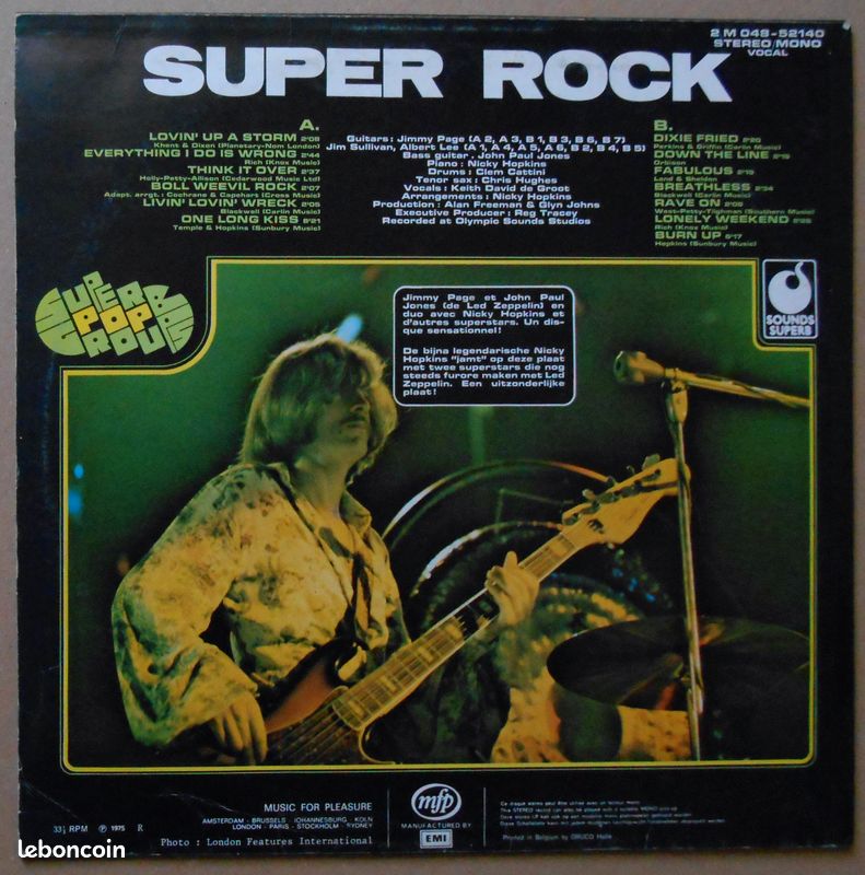 33 tours Super Rock vol. 4 (image 2)