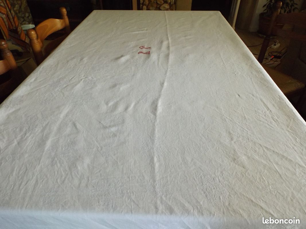 Nappe Ancienne - 234 x 150 cm - Coton - Seconde moitié du - Catawiki