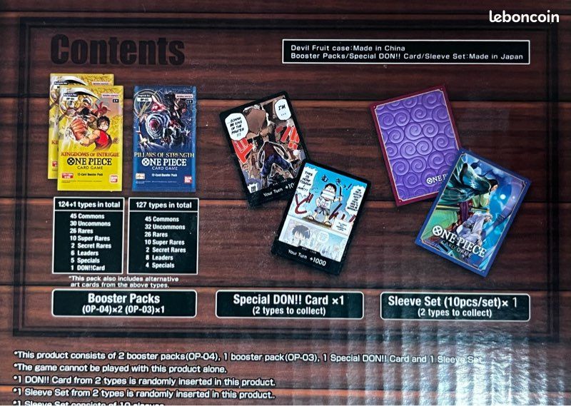 One Piece Card Game - Devil Fruits Collection vol.1 Gum Gum Fruit [ DF-01 ]  Bandai Namco - Jeux & Jouets