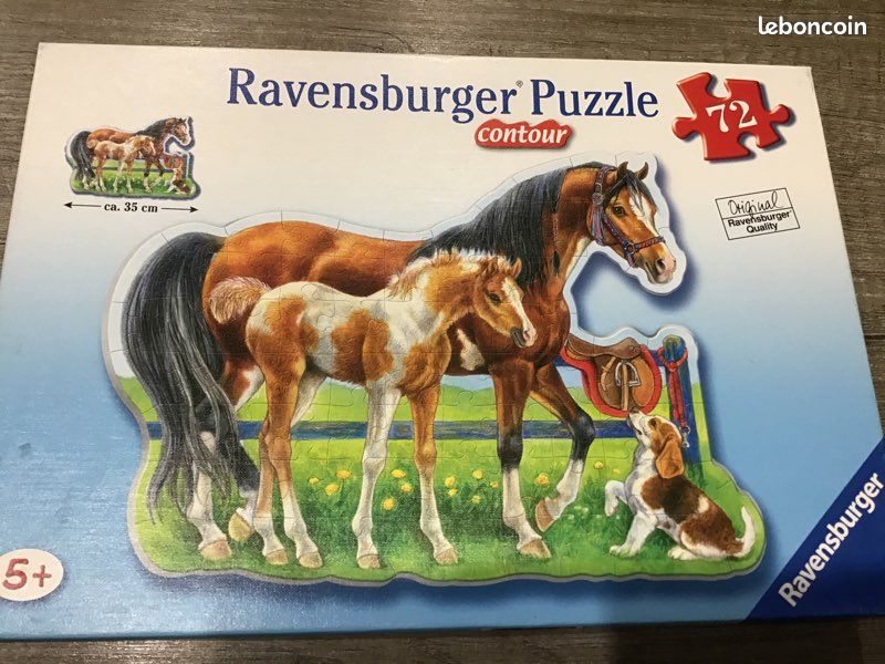 Puzzle 72 pièces chevaux (image 1)