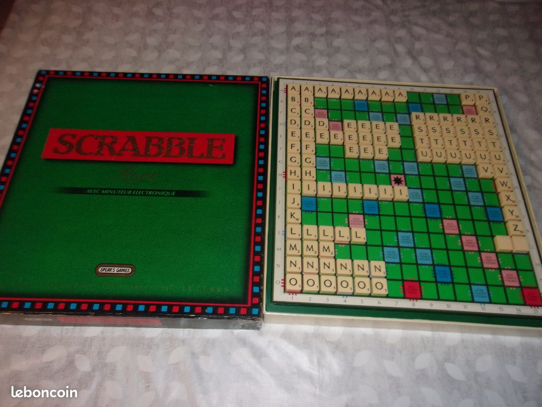 Scrabble De Luxe Complet – Jeux Spears, Plateau De Luxe