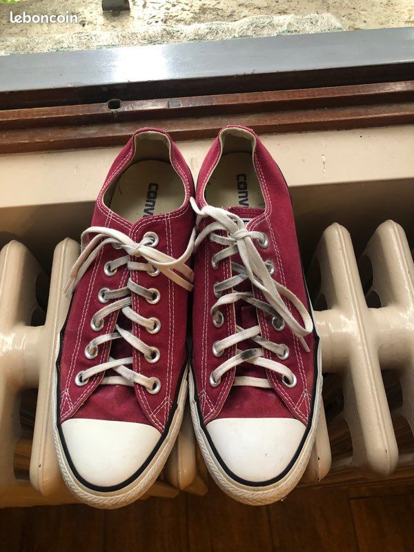 Converses basses bordeaux (image 1)