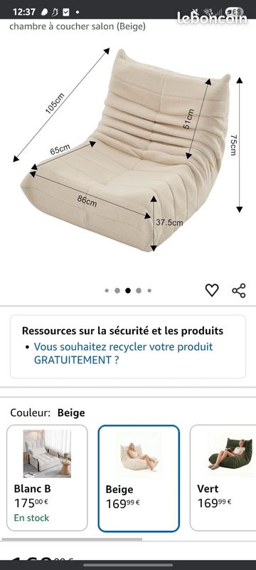 Fauteuil imitation Togo (image 9)