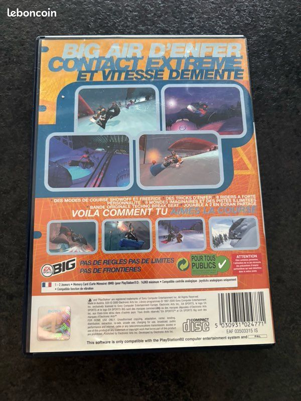 Vend jeu SSX pour PS2 (image 2)