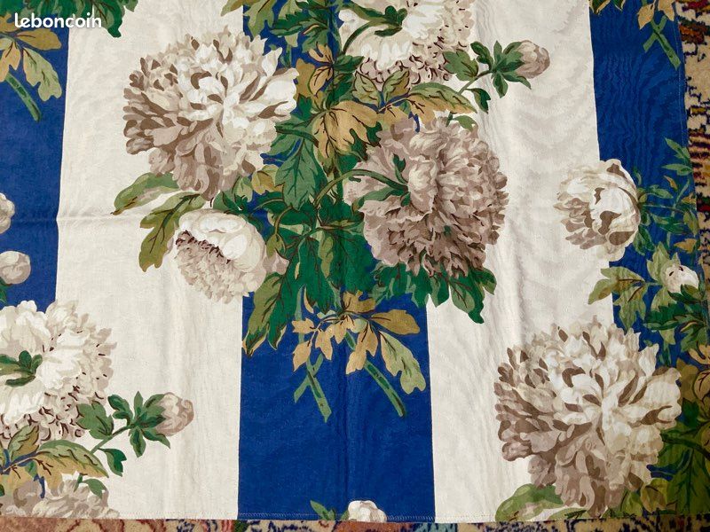 Coupon De Tissu Ameublement Floral Vintage - Coton 150x150 Cm - Neuf - Style Shabby Chic