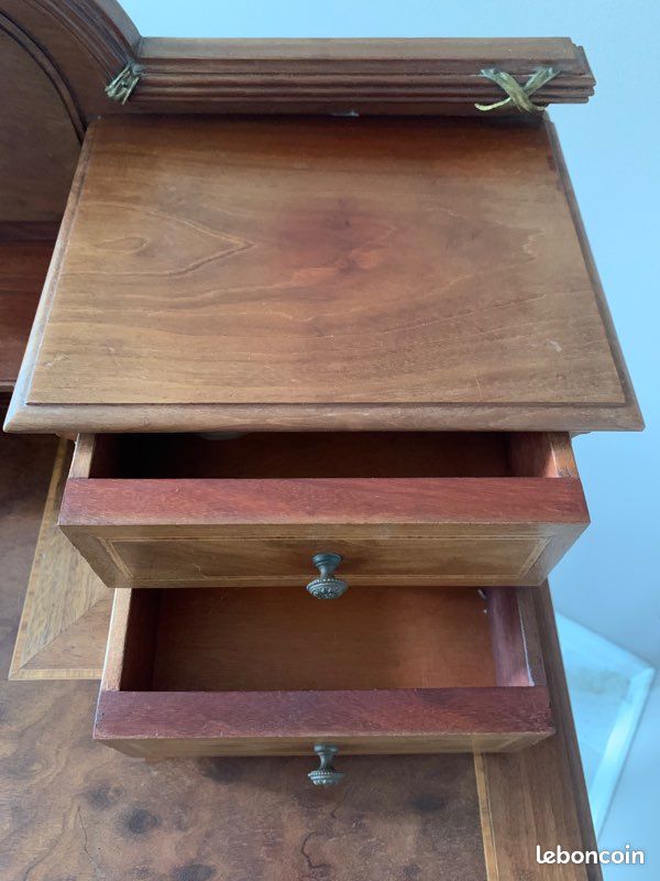 Bureau secrétaire ancien bois (image 6)