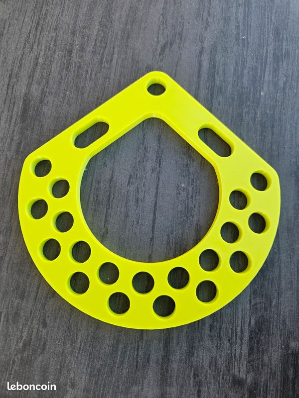 Support de rangement degaines escalade 19 emplacements PETG lime ou noir (image 2)