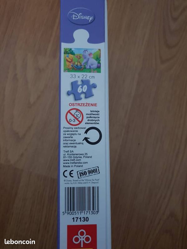 Puzzle winnie l'ourson (image 1)