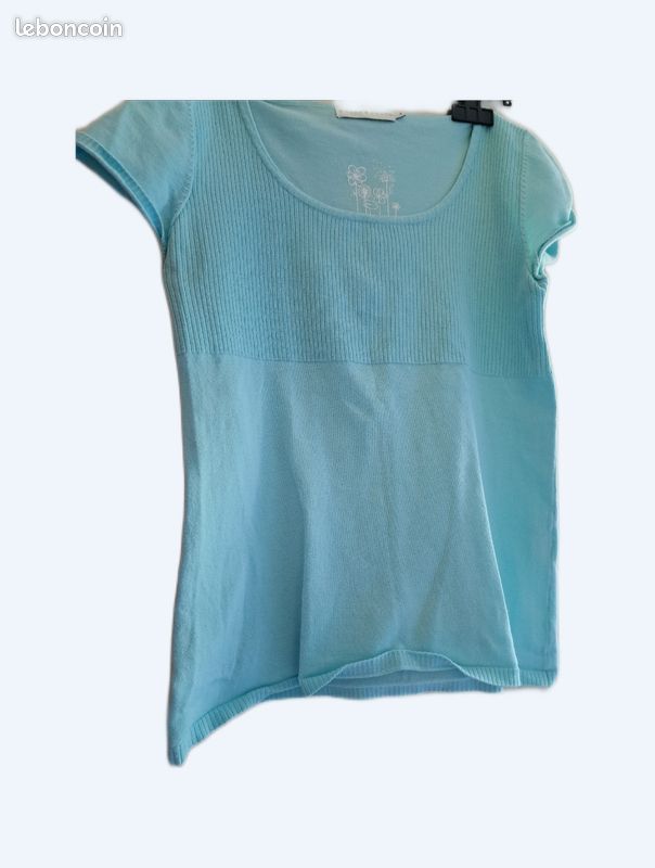 Tshirt col rond caché cache taille 4 (image 1)