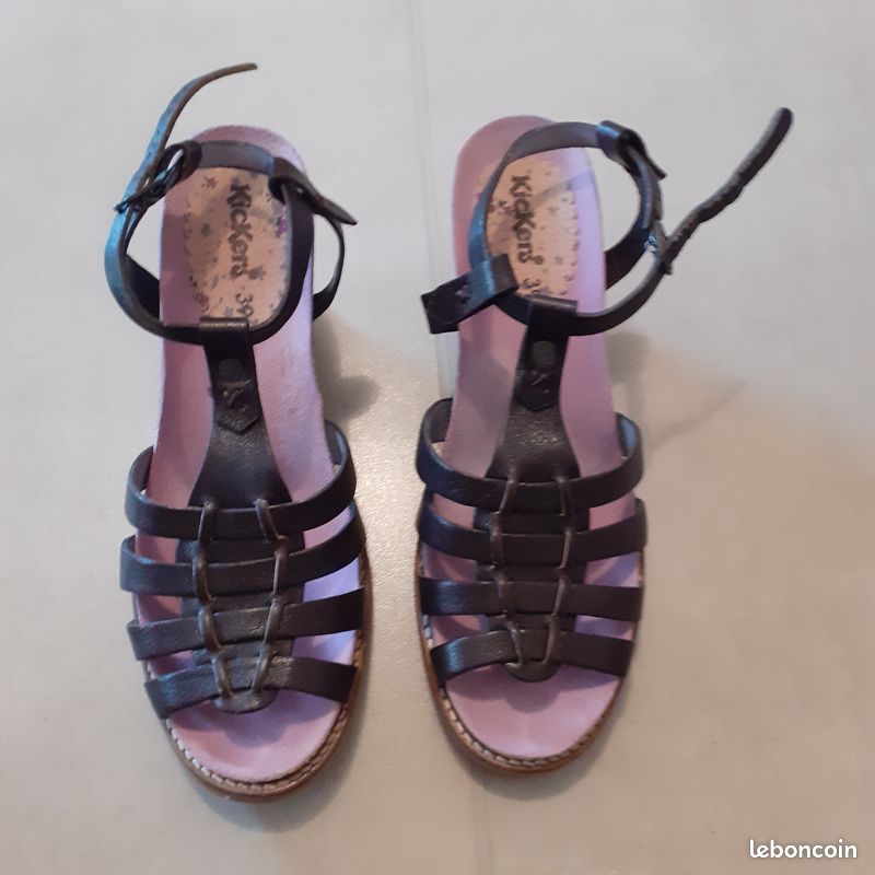 Pieds-nus Kickers marron (image 3)