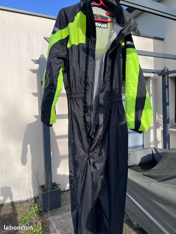 Combinaison De Pêche AFTCO Bering - Veste Et Bavoir Haute Visibilité Jaune, Taille L, Neuve étiquetée