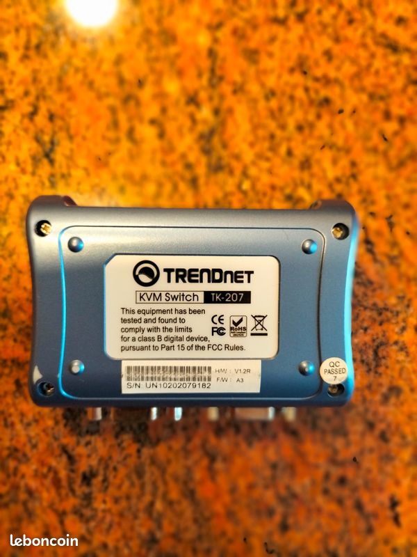 SWITCH KVM USB A 2 ports TRENDNET TK-207 (image 2)