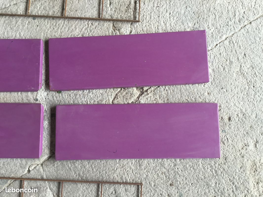 Étagère string en metal - 4 étagères violettes - vintage 1960 (image 8)