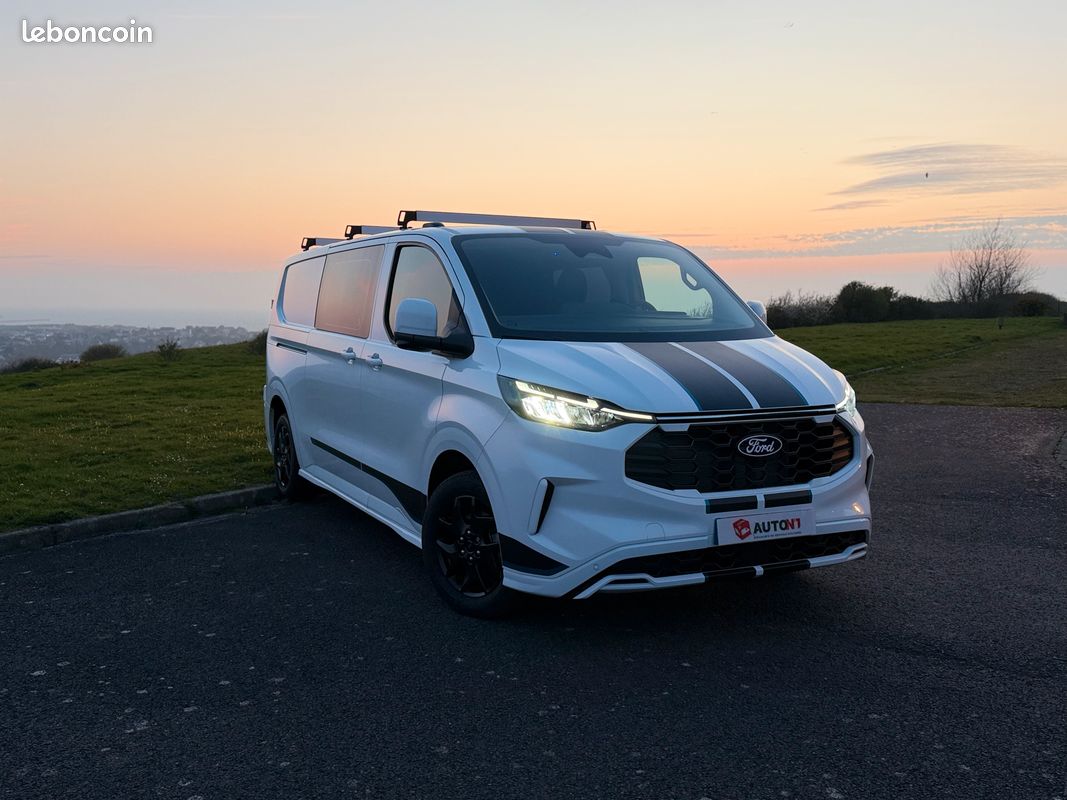 51 410 FORD TRANSIT CUSTOM Sport 170 BVA8 – CABINE MODULABLE 2 À 7 PLACES – TVA RÉCUPÉRABLE – DISPONIBLE (image 10)