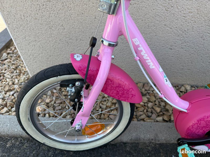Vélo enfant fille décathlon 14p avec accessoires (image 13)