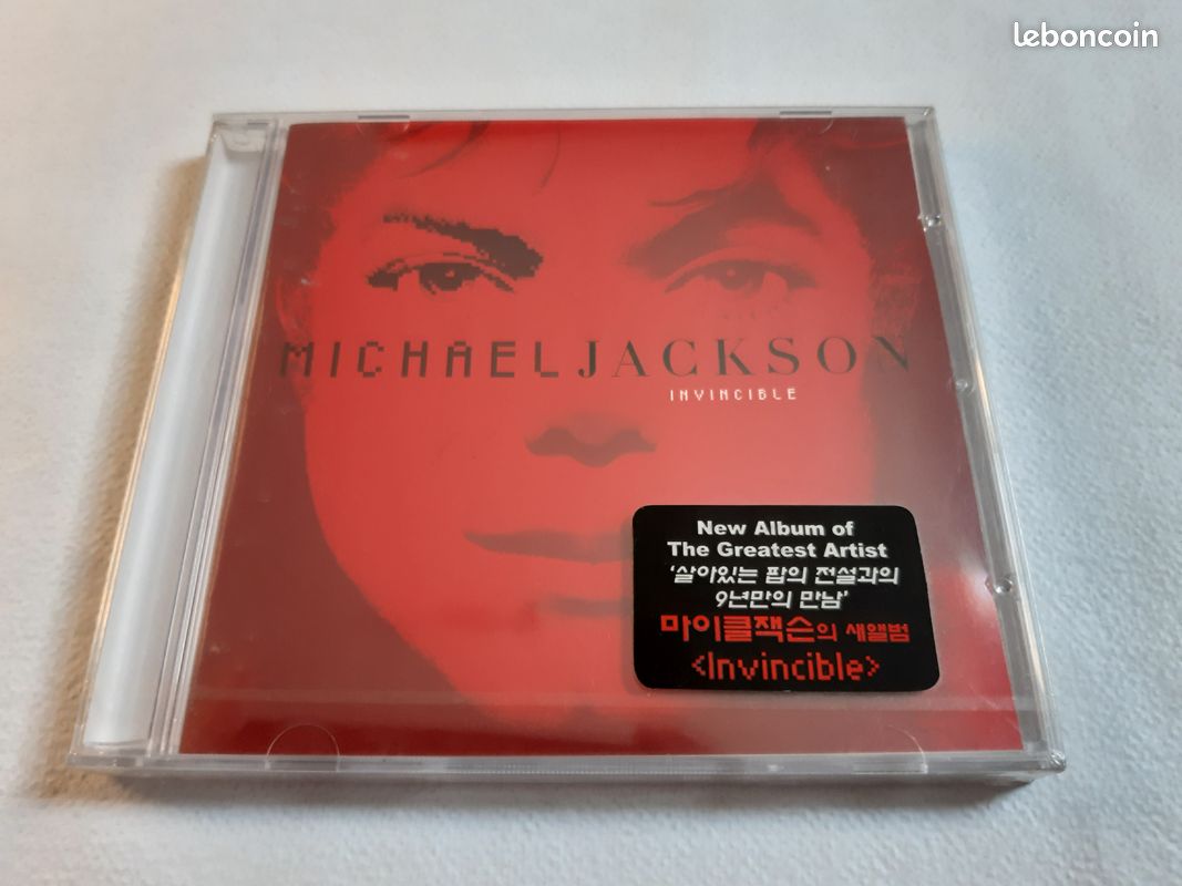 Michael Jackson Invincible CD version coréenne rouge/verte 1ère édition scellée * rare (image 2)