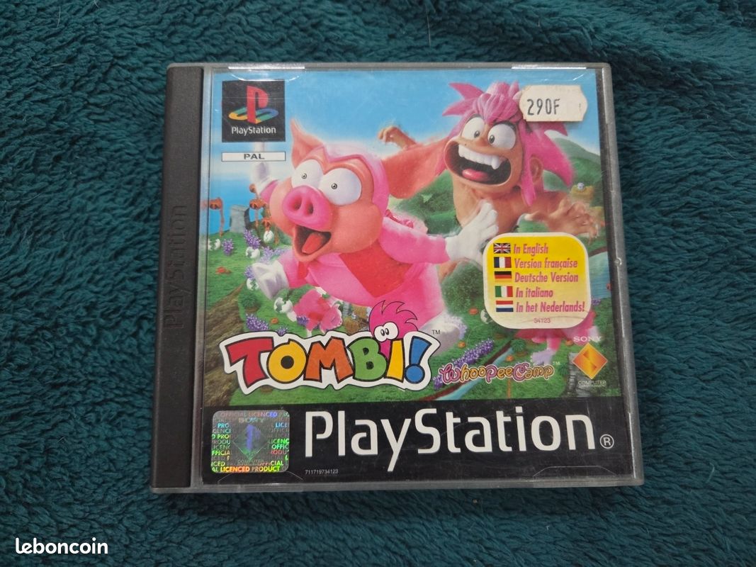 Tombi! (Tomb Raider?) Non, Tombi! Sur PS1 - PAL Complet Avec Stickers Langues - Très Bon état