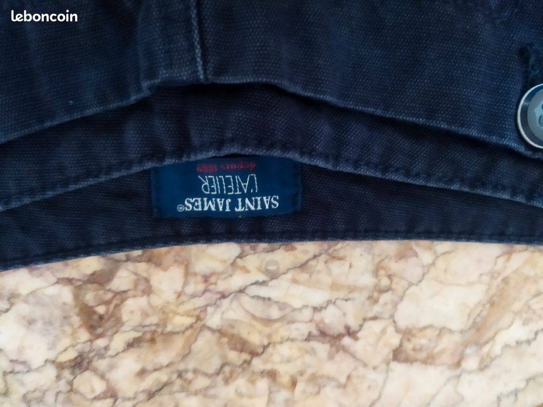 Joli short bleu marine, Saint James, taille 36, toile épaisse, parfait état (image 3)