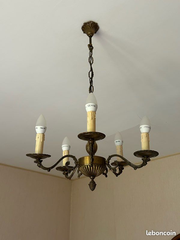 Lustre ancien 5 lumières (image 1)