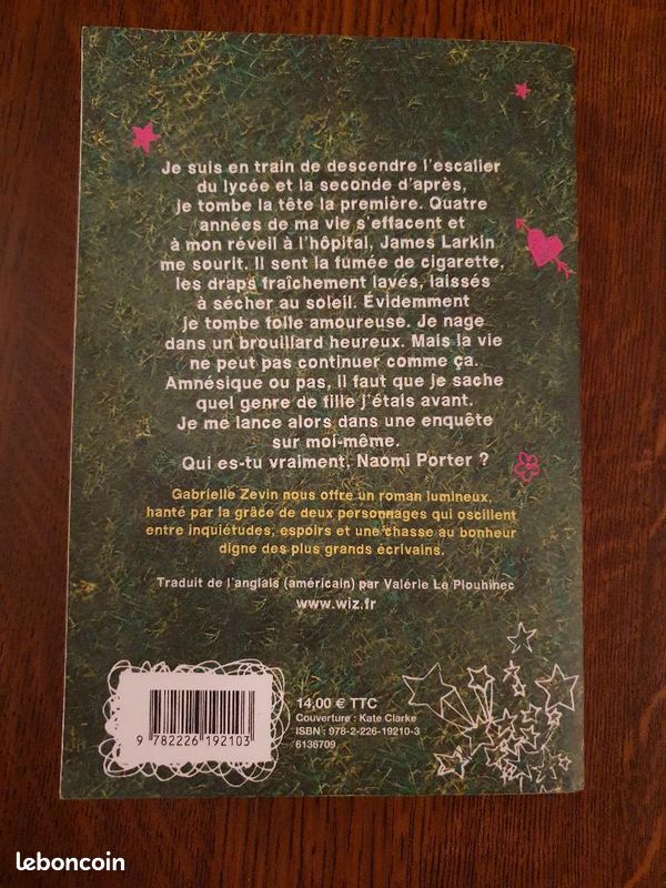Livre grand format Je ne sais plus pourquoi je t'aime de Gabrielle Zevin Edition Albin Michel (image 2)