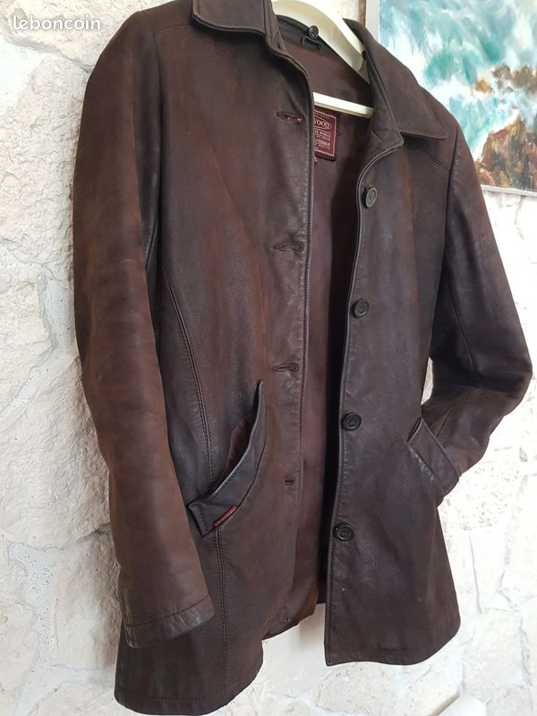 Veste cuir marron Oakwood (image 8)