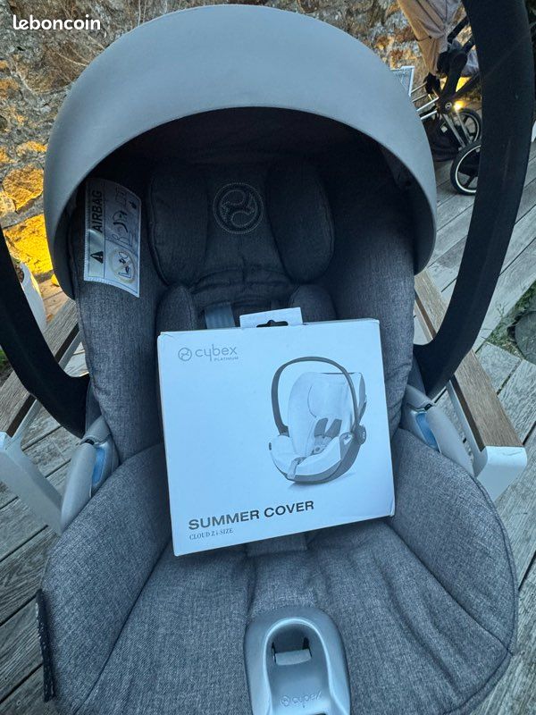 Trio cybex e-priam - nacelle - cosy & isofix + siège poussette (image 11)