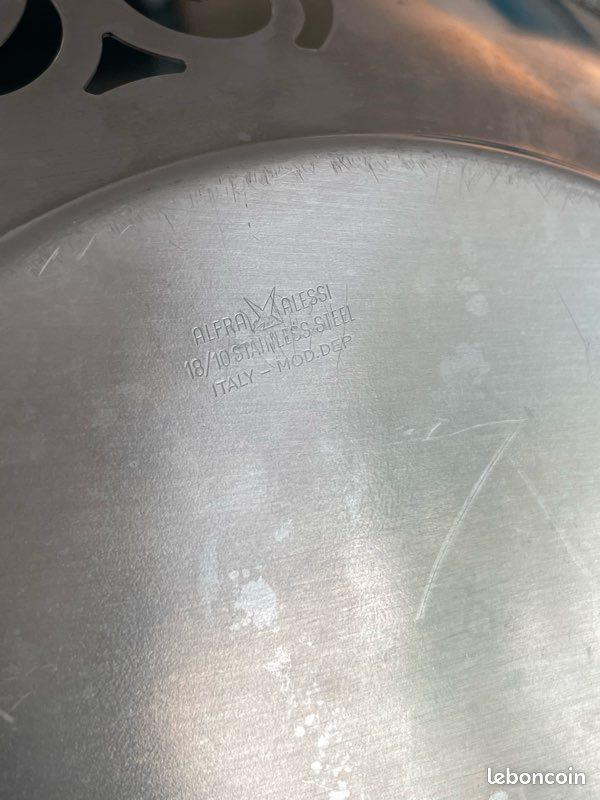 Plateau / corbeille vintage Alfra Alessi – inox 18/10 – Made in Italy (image 4)