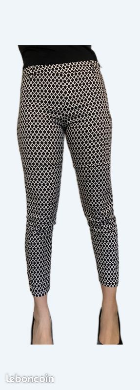 Pantalon noir et blanc - H & M - T.34 (image 1)