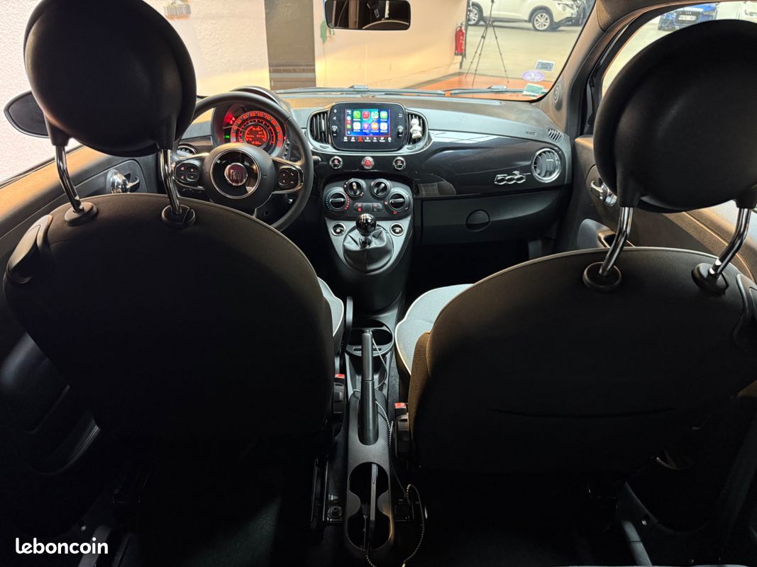 FIAT 500 1.2 70 LOUNGE / APPLECARPLAY / RÉGULATEUR - LIMITEUR DE VITESSE / RADAR DE RECUl (image 24)