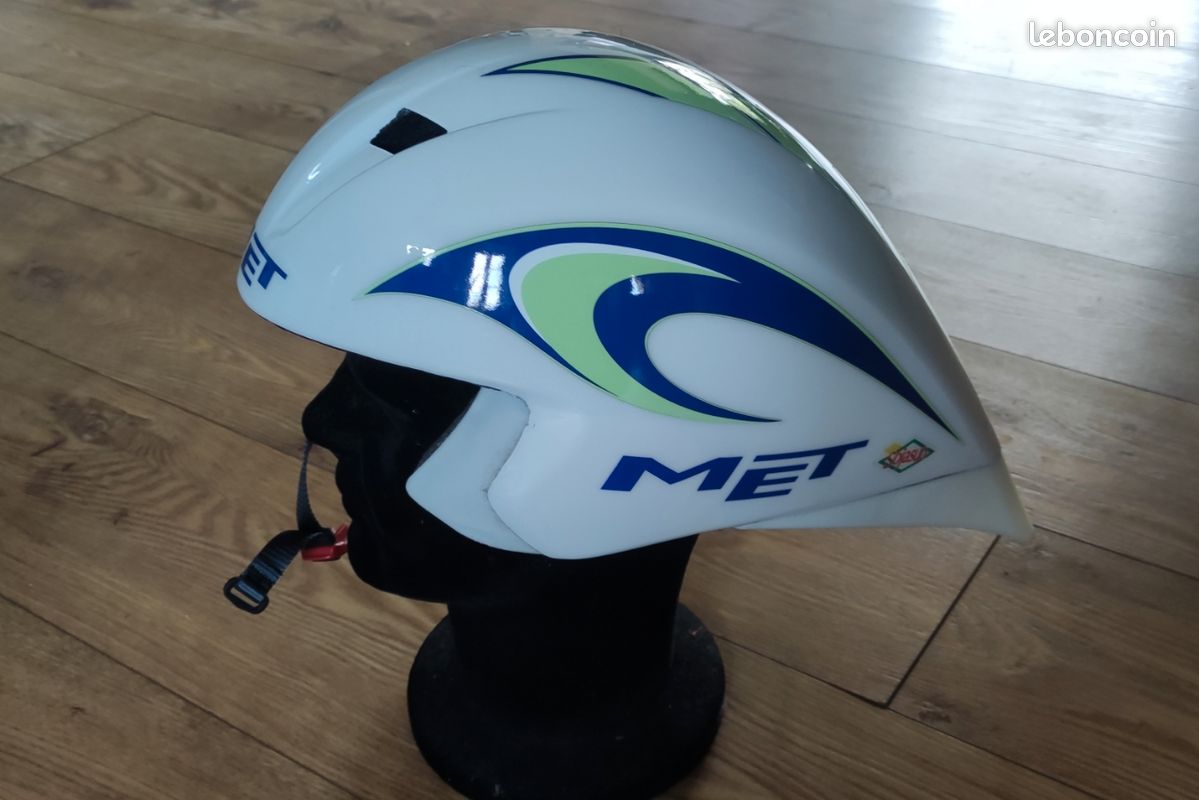 Casque vélo cycliste compétition profilé MET années 90 superbe (image 1)