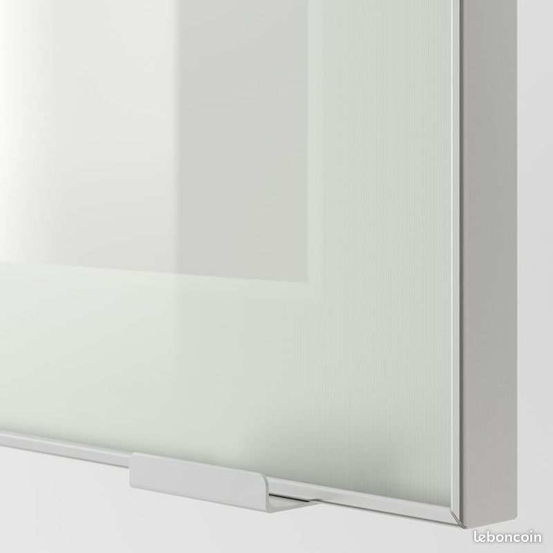 Porte vitrée verre givré, aluminium ikea 40×80cm (image 2)