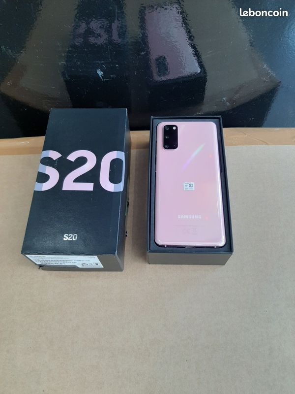 SSamsung Galaxy s20 rose tout neuf jamais utilisé avec facture et garantie (image 2)