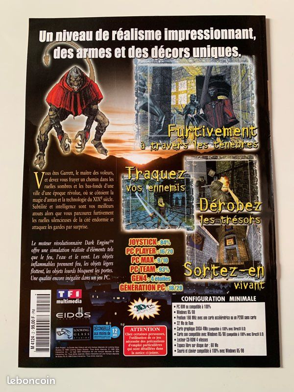 Jeu PC DARK PROJECT la guilde des voleurs EIDOS interactive +++le jeu gangster en cadeau+++ - Jeux vidéo