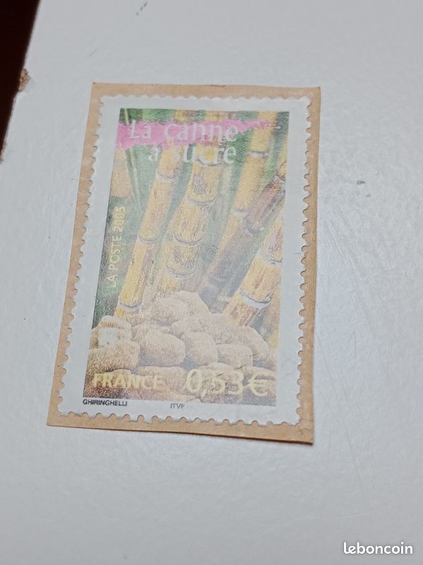 TIMBRE FRANCE 0,53 OBLITERE yvert N° 3776 LA CANNE A SUCRE de 2005 + (image 1)