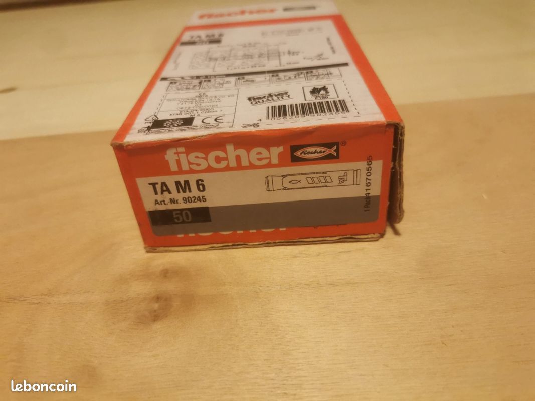 Chevilles à douille acier électrozingué pour fixations lourdes TA M6 6X49mm Fischer (image 2)