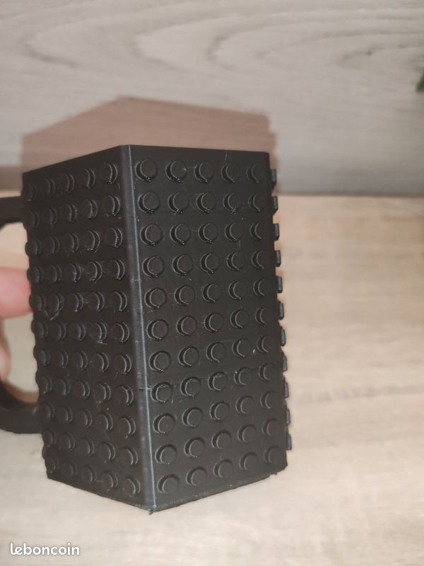 Porte cannette lego en plastique noir (image 2)