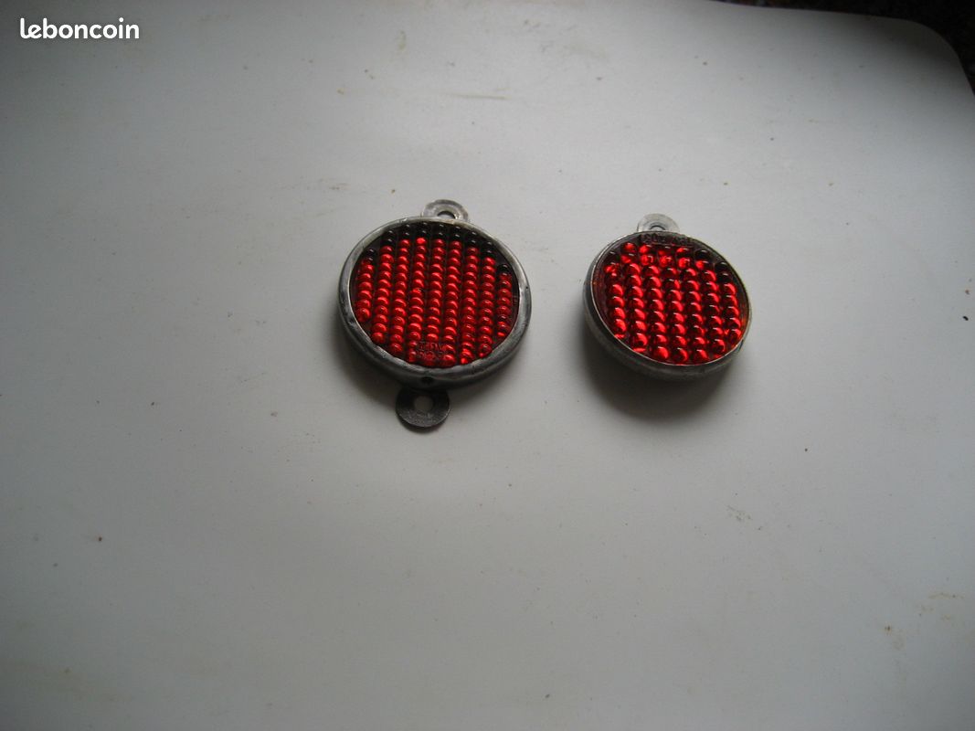 Lot De 4 Réflecteurs TAIHOBO – Homologués E4, Adhésifs, 100x13x7 Mm – Rouge, Pour Moto, Scooter, Vélo – Visibilité Nocturne