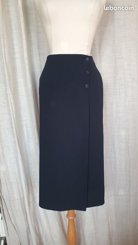 Jupe Mi-longue Coupe Droite Noir Street One Femme - 2454823-noir00