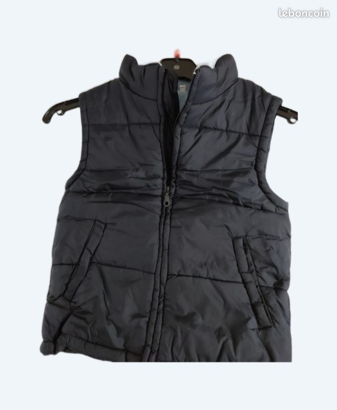 Veste, doudoune sans manche bleu - Taille 6 ans (image 1)