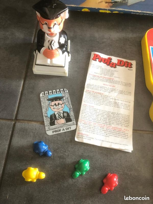 Jeu De Société Vintage PROF A DIT – Éditions MAKO – Années 80/90 – Rare Et état Superbe