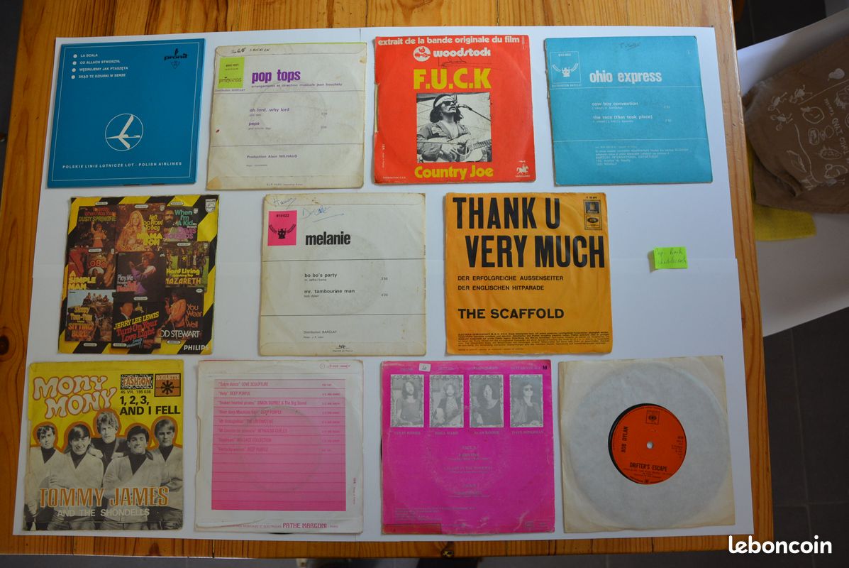 Lot 45 tours rock, Pop, rock psychédélique VG Dylan, Wallace collection, The New Seekers (image 2)