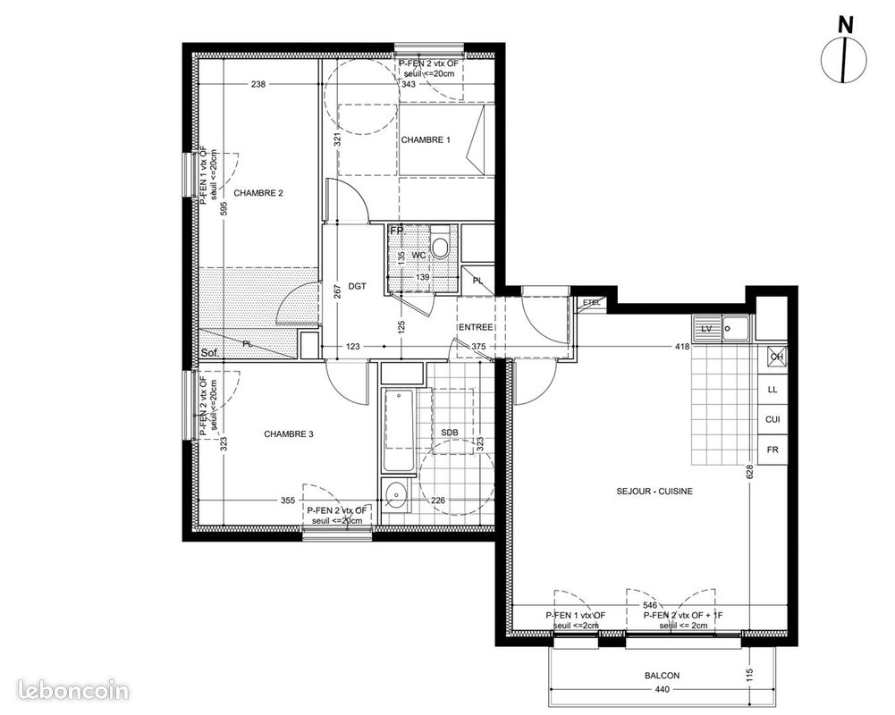 Appartement 4 pièces 86 m² · à Rosny-sous-Bois · 86 m² · 330 000 €