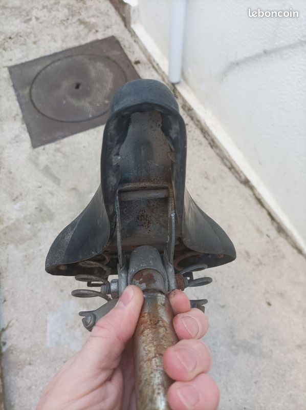 Selle de vélo vintage, selle de vélo rétro, selle à ressort